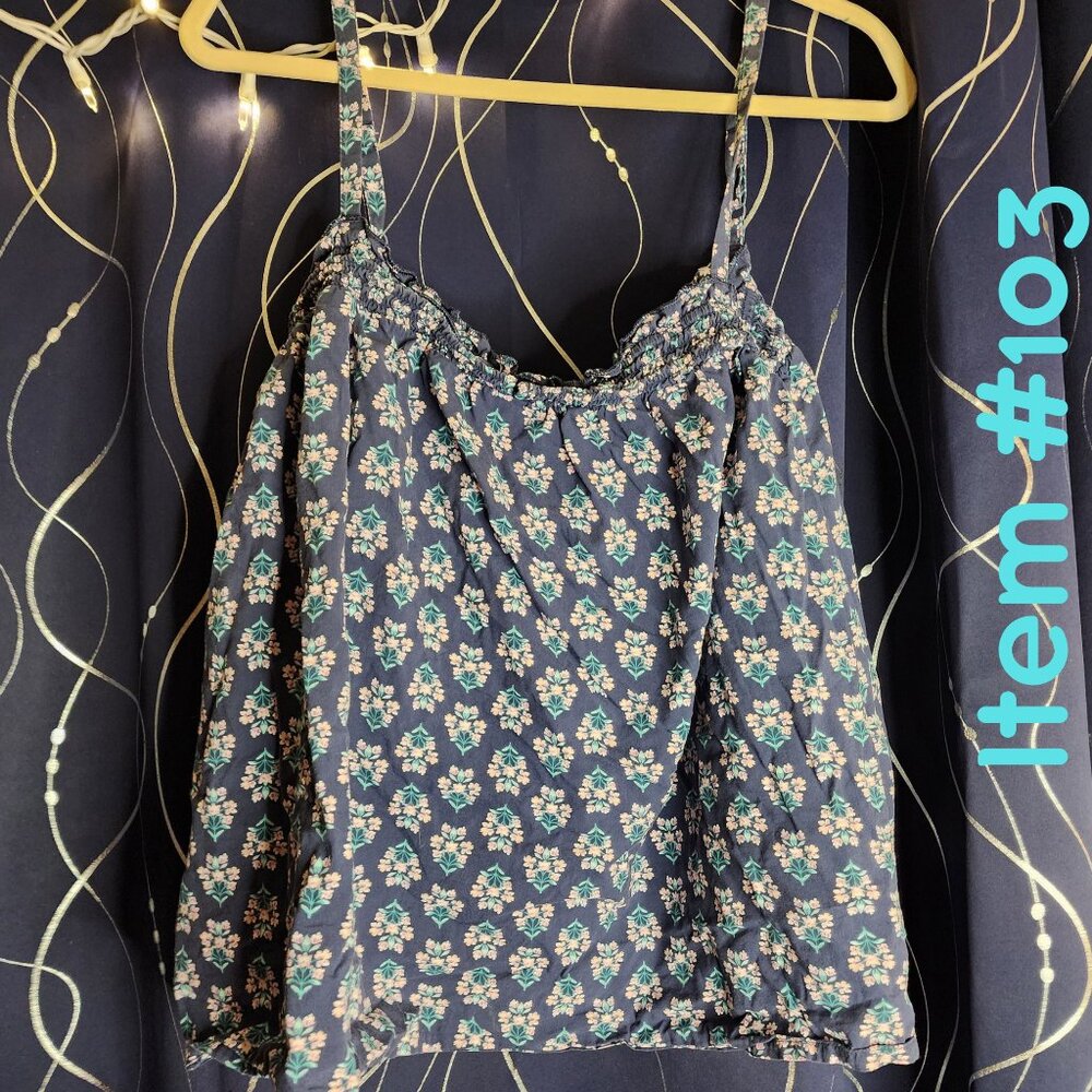 Old Navy navy floral 4x tank
